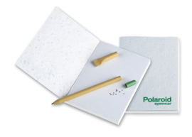 Polaroid Sustainable® Save The Planet Unisex Zonnebril Eco Mossy Green + GRATIS Eco Notebook Cadeau