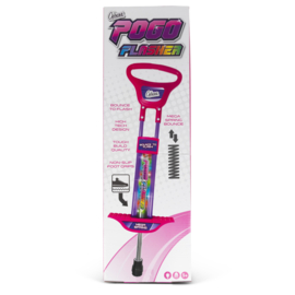 Luxe Verlichte PogoFlasher Pogostick Roze 89 cm Pogo Stick 35 Kilo Springstok Met Led Verlichting