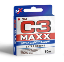 Colmic C3 MAXX Fluor Carbon Fluorocarbon 25/00 Lijn Onderlijnmateriaal Sterke Fluo Vislijn Onderlijn