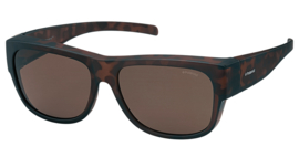 Polaroid®  Brown Marilyn Overzetzonnebril Elegante Dames Overzet Zonnebril Polariserende UV Lenzen