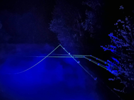 Katran Karper Hoofdlamp Wit + Blauw Licht Reflecterende Eclips Synapse Crypton Lijn Lamp Oplichten
