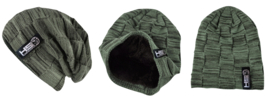 Gevoerde Urban Master Beanie Muts Green Warme Wintermuts Vismuts