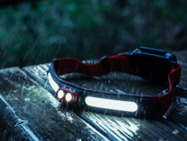 Curved Beam Breedstraler + Spot Oplaadbare Hardloop Hoofdlamp Waterdichte Hardlooplamp Sportlamp Vis