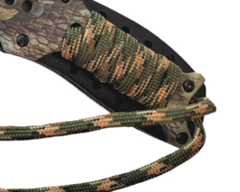 X-Treme Camou Rope Knife RVS Zakmes+ Paracord Assisted Flipper Assist Roestvrijstaal Outdoor Klapmes