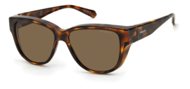 Polaroid®  Brown Janice Overzetzonnebril  Elegante Dames Overzet Zonnebril Polariserende Bril Lenzen