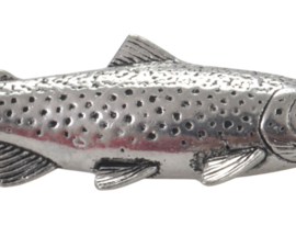 Visspeld Forel Speldje Forellenspeld Vis Vissen Broche Kraag Speld Hoed Vliegvissen Bruine Forel Pin