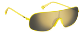 Polaroid® Metal Yellow Hornet Zonnebril Doorlopende Bril Lichtgewicht Masker Maskerbril Mask Bril