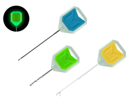 Glow In The Dark Antislip Aasnaalden Set Boilienaald Boilieboor Aasnaald Leadcore Splicer Notenboor