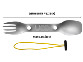 Uco Titanium Spork: mes, lepel & vork