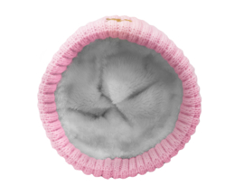 Pink Lady Roze Dames Meisjes FleeceMuts One Size Lichtroze Licht Rose Vismuts Vrouw Vis Vismutsen