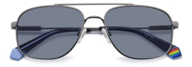 Polaroid Ruthenium Blue Classic Pilot Pilotenbril Lichtgewicht Zonnebril Gepolariseerde Piloten Bril