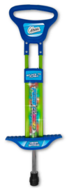 Luxe Verlichte PogoFlasher Pogostick Blauw 89 cm Pogo Stick 35 Kilo Springstok Met Led Verlichting