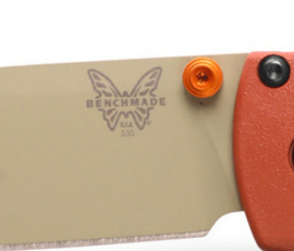 Benchmade Bugout Zakmes Rusty Orange Ceracoat Coating Vouwmes Vismes Inklapbaar Prof Mes AXIS® Lock