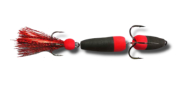 Mandala Foamshad Rood-Zwart Dressuurdoorbrekend Kunstaas Beste Snoekbaars Shad Baars Snoek Jigging