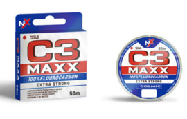 Colmic C3 MAXX Fluor Carbon Fluorocarbon 23/00 Lijn Onderlijnmateriaal Sterke Fluo Vislijn Onderlijn
