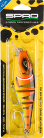 Spro PikeFighter Triple Jonted Plug Kunstaas FirePerch Floating Hardbait 15 cm 52 gram 0,5 – 2,0 M