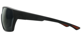 Red Hexa Gepolariseerde Zonnebril + Hardcase Reis Etui Antislip Rubber Neus Neuspads Poten Bril