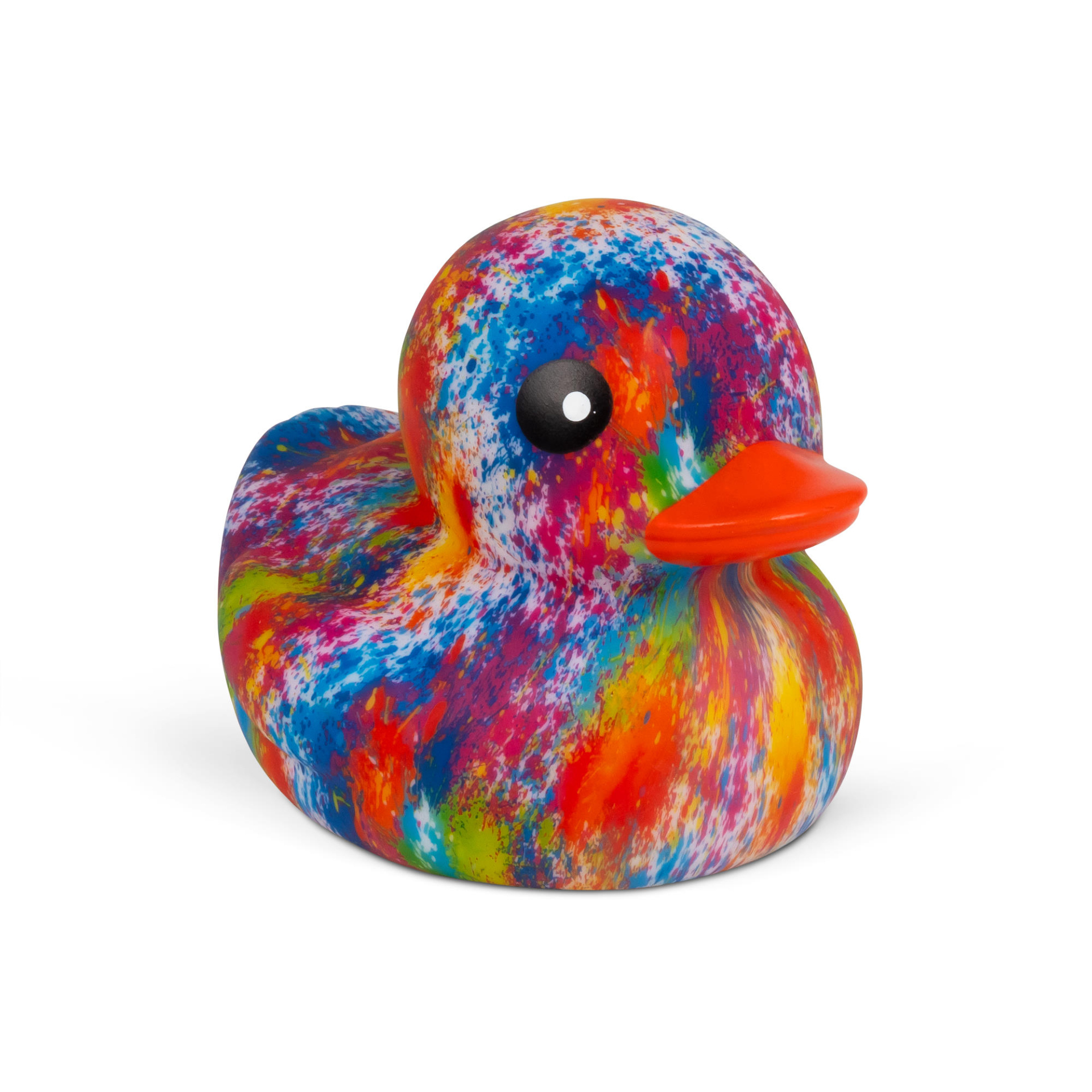 Grote Gekleurde Tie Dye Rubber Badeend 18 cm Regenboog Drijvende Bad Eend Groot Zwembad Pool Party