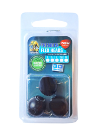 3 x Flex Head Loodvrije Loodkop 10 Gram Zwart Black Loodvrij Loodgewicht Mandala Shad Aas Montage
