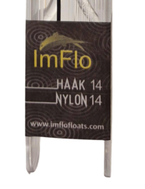 Luxe Kant-en-klaar Vistuigje Ingrid 14/00 - Haak 14 - Dobber 0,5 gram Witvistuigje Wedstrijdtuigje