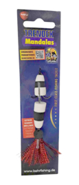 Mandala Foamshad Zwart-Wit Dressuurdoorbrekend Kunstaas Beste Snoekbaars Shad Baars Snoek Jigging