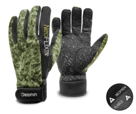 Neopreen Vingerhandschoenen Waterdicht Vis Jacht Handschoenen Fleece Gevoerd Polssluiting