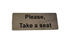 WC Beeldje Please Take a Seat Bordje Toilet Papier Houder Toiletrol Zitten Toiletrolhouder Cadeau