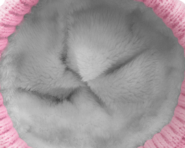 Pink Lady Roze Dames Meisjes FleeceMuts One Size Lichtroze Licht Rose Vismuts Vrouw Vis Vismutsen
