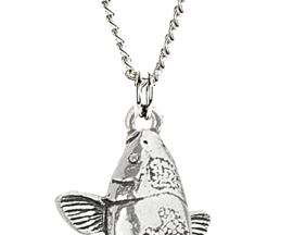 Hanger Koi Karper + Ketting Zilver 50 cm (Heren)