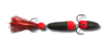 Mandala Foamshad Rood-Zwart Dressuurdoorbrekend Kunstaas Beste Snoekbaars Shad Baars Snoek Jigging