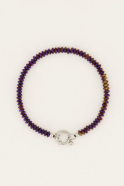 MyJewellery - MOOD armband met paarse kralen