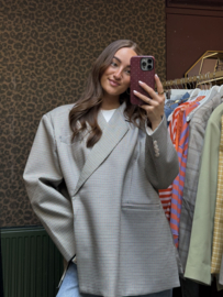 Boxy blazer - Geruit