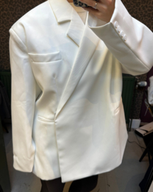 Boxy blazer - Wit