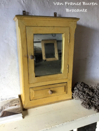 Oud Frans medicijnkastje met spiegeldeurtje