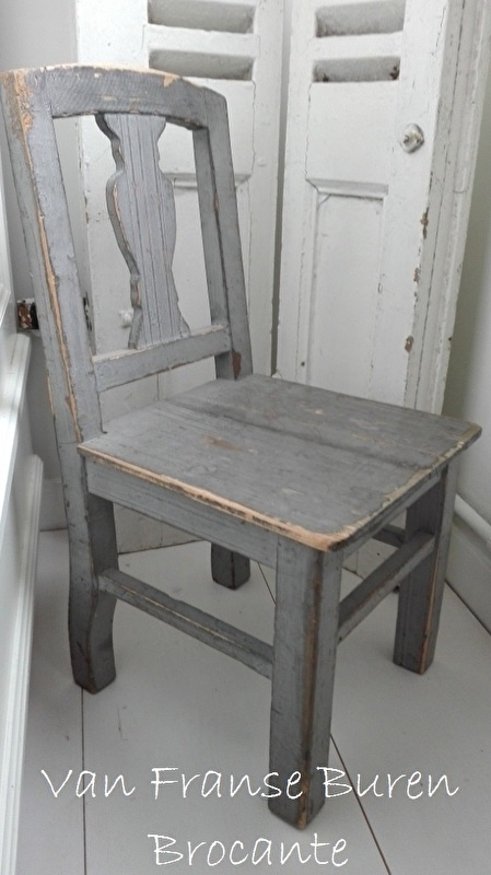 Betere klein oud Frans houten peuter stoeltje - SOLD* | VERKOCHT FV-22