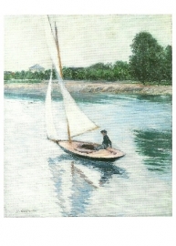 Zeilboot op de Seine bij Argenteuil, Gustave Caillebotte