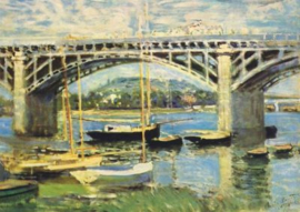 Seinebrug in Argenteuil, Claude Monet