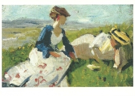 Twee vrouwen op de heuvel, Franz Marc
