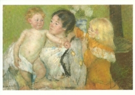 Na het bad, Mary Cassatt