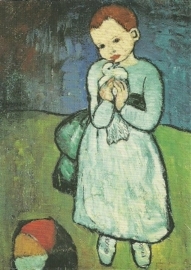 Kind met duif, Pablo Picasso, dubbele kaart
