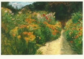 Bloemenzee in tuin bij Wannsee, Max Liebermann