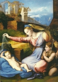 Madonna met de diadeem, Rafael