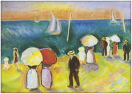Het strand van Sainte-Adresse, Raoul Dufy