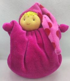 Zakpopje velours fuchsia (13cm)