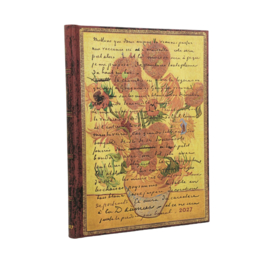12 maands agenda Paperblanks 2027 Van Gogh Sunflowers Ultra Vertical