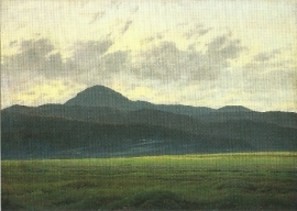 Berglandschap in Bohemen, Caspar David Friedrich