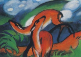 De rode reeën II, Franz Marc