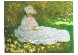 Lezende vrouw, Claude Monet