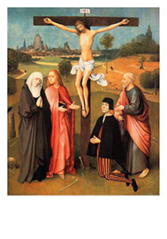 Calvarie met schenker, Jheronimus Bosch