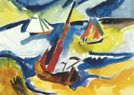 Vissersboten op de Oostzee, Karl Schmidt-Rottluff